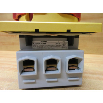 Siemens 3LD2704-0TK53 Disconnect Switch 3LD2704-OTK53 - Used