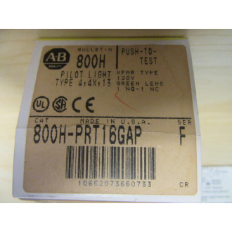 Allen Bradley 800H-PRT16GAP Push Button Switch