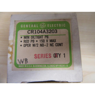 General Electric CR104A3203 Push Button Switch