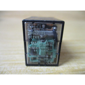 Fuji Electric HH62P-FL-DC24V Relay HH62P-FL-24V DC 24VDC - Used