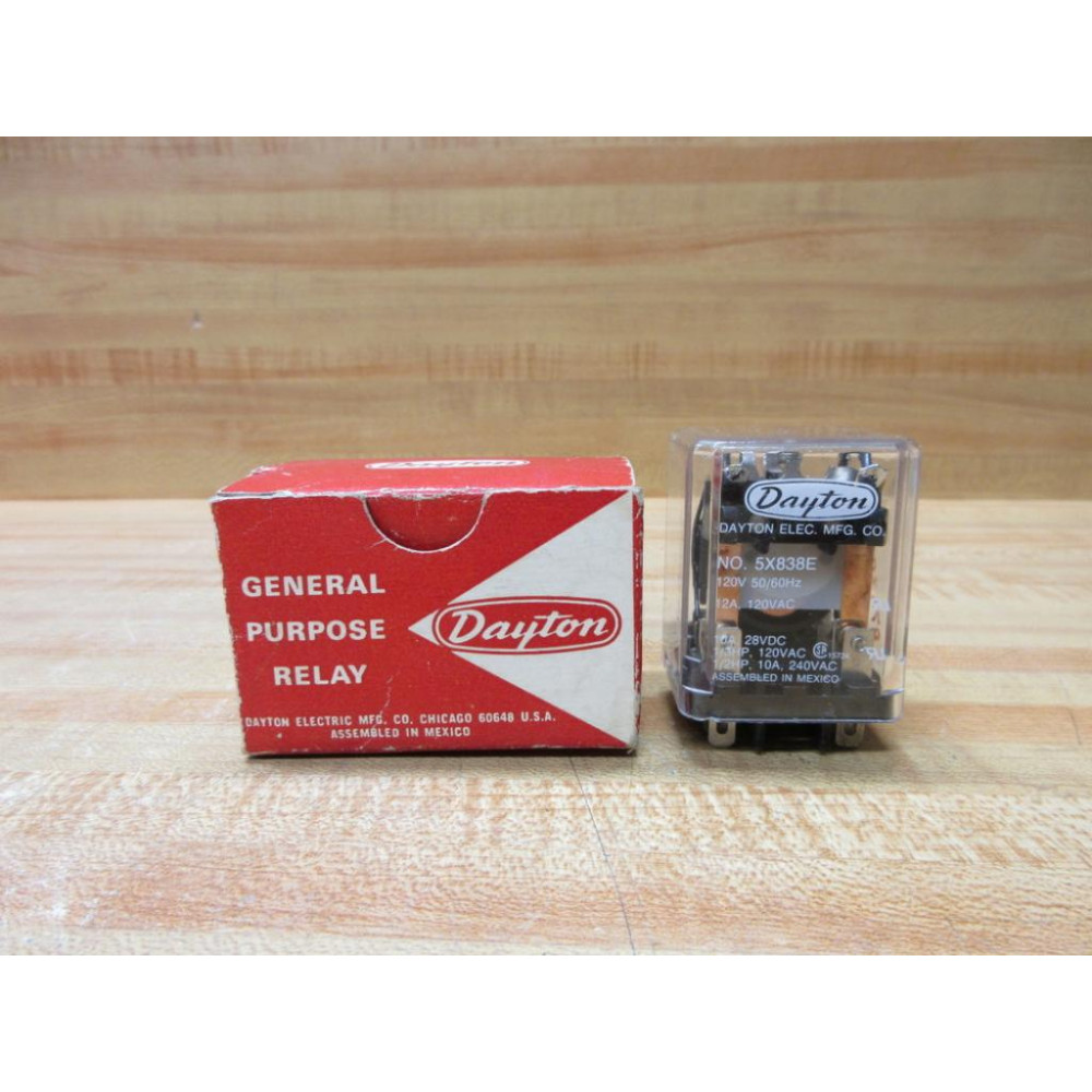 Dayton Electric 5X838E 120V AC Relay 5X838E-120VAC