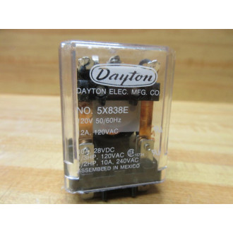 Dayton Electric 5X838E 120V AC Relay 5X838E-120VAC