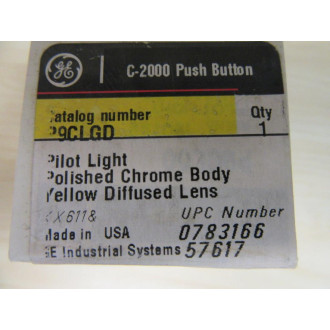 General Electrial P9CLGD Pilot Light Assembly