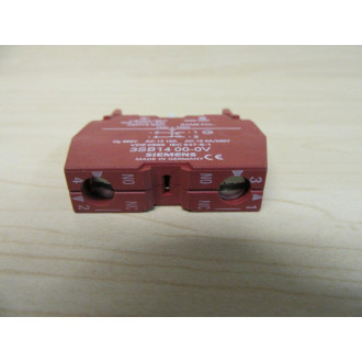 Siemens 3SB14 00-0V Contact Block - Used