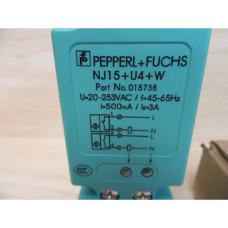 Pepperl + Fuchs NJ15+U4+W 015738 Proximity Sensor