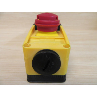 Schmersal BDF200-NH-20-LT-LT-LT-2875 Pendant Station E-Stop Button Missing Button Cap - New No Box