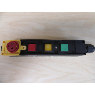 Schmersal BDF200-NH-20-LT-LT-LT-2875 Pendant Station E-Stop Button Missing Button Cap - New No Box