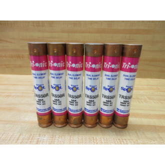 Gould Shawmut Ferraz Mersen TRS50R Fuse Cross Ref 4YZN2 Smart Spot (Pack of 3) - Used