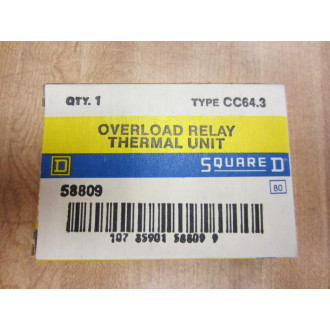 Square D CC64.3 Overload Relay Heater Element CC643