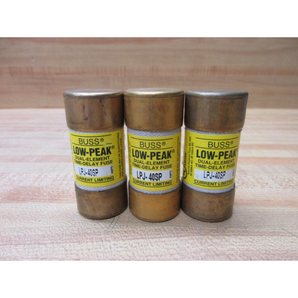 Bussmann LPJ-40SP Bussmann Fuse Cross Ref 4XF37 (Pack of 3) - Used