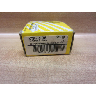 Buss KTK-R-30 Bussmann Fuse Cross Ref 4XC28 (Pack of 10)