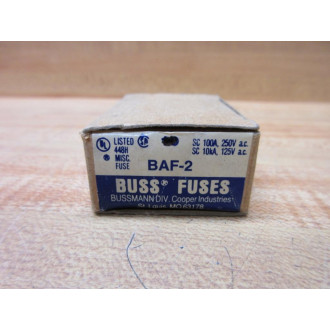 Buss BAF-2 Bussmann Fuse Cross Ref 6F160 (Pack of 9)
