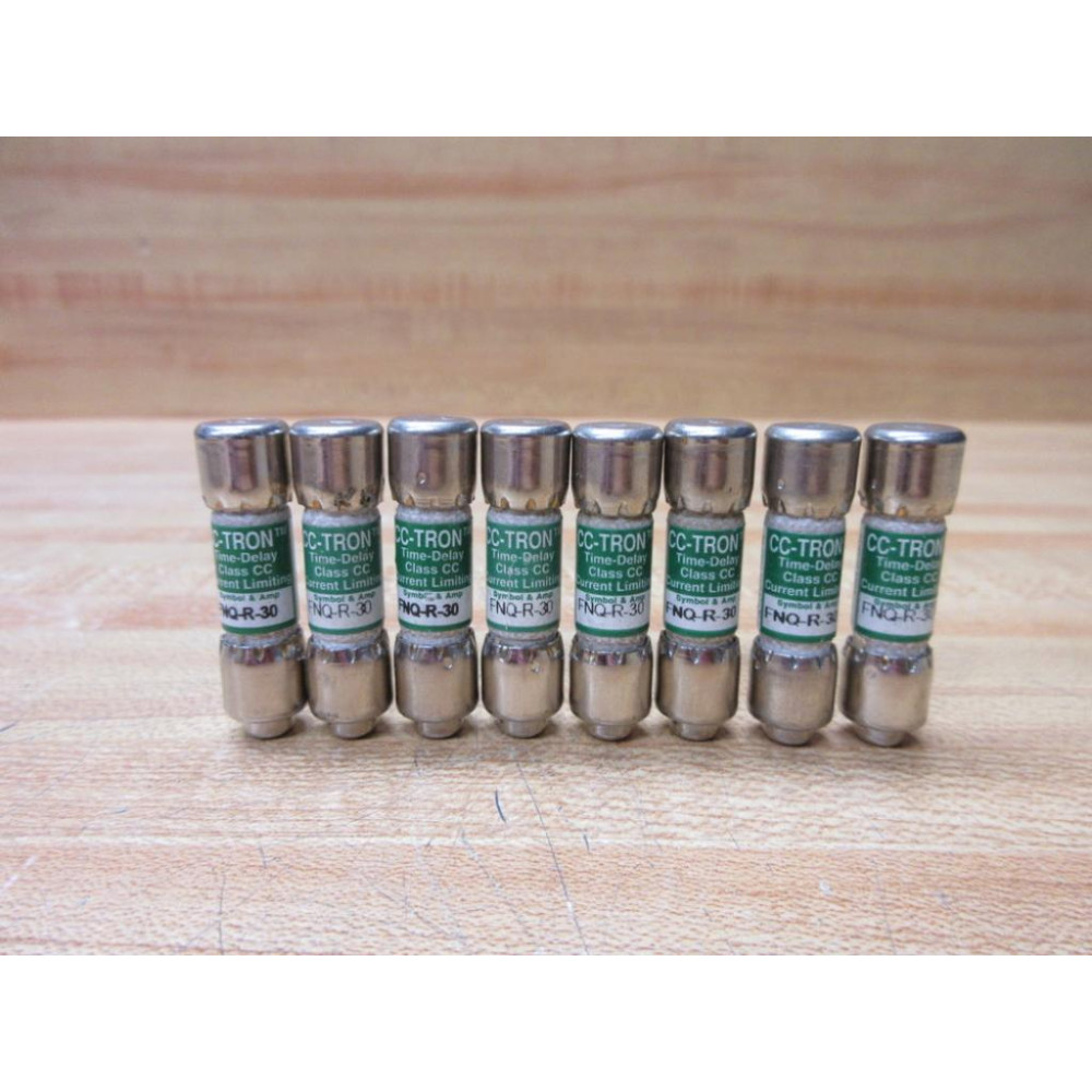 Buss FNQ-R-30 Bussmann Fuse Cross Ref 49ZU35 (Pack of 8) - Used