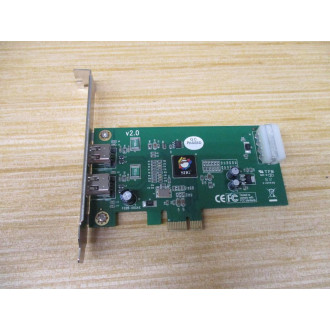 Siig NN-E20012-S2 DP FireWire 2-Port PCIe NNE20012S2 - Used
