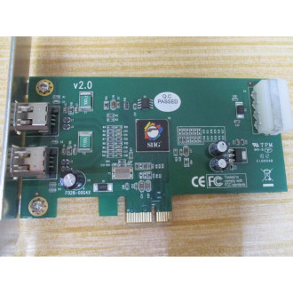 Siig NN-E20012-S2 DP FireWire 2-Port PCIe NNE20012S2 - Used