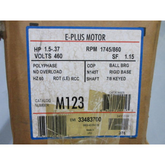 Magnetek 8-334837-03 Century E-Plus Motor M123