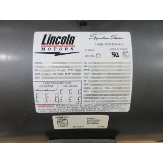 Lincoln Motors SSD4P10T61 Motor