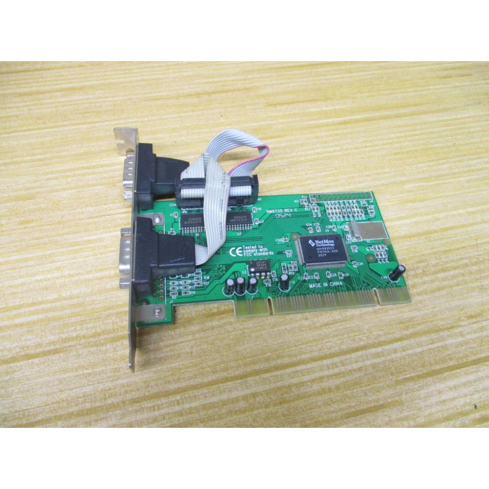 Moschip F-PIO9835-2S-01-ST01 2-Port PCI Card NM9735 - Used