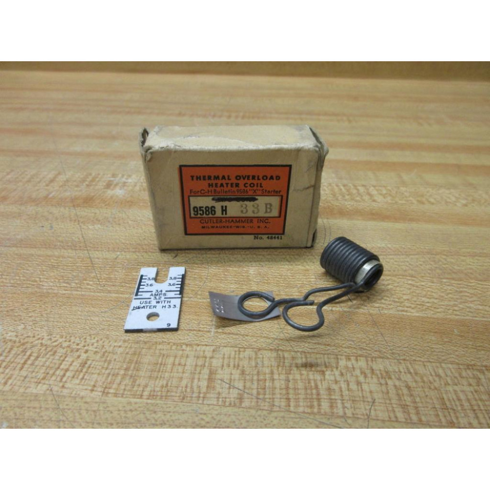 Cutler Hammer 9586H-33B Heater Element 33B