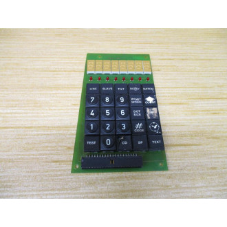 Matthews Swedot 782301 Keypad Board WO Button Covers - Used