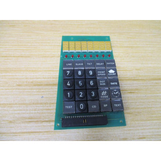 Matthews Swedot 782301 Keypad Board - Used