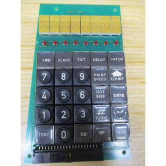 Matthews Swedot 782301 Keypad Board - Used