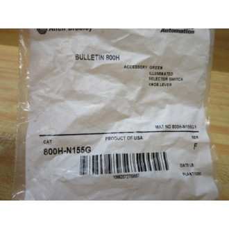 Allen Bradley 800H-N155G Green Illuminated Selector Switch Knob