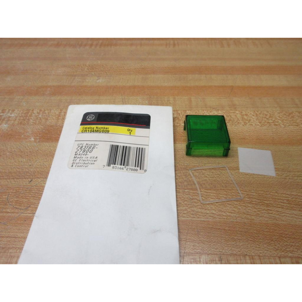 GE General Electric CR104MG009 GE Push Button Lens Green