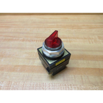 Joslyn Clark 100T-S12MT4R1 Illuminated Selector Switch Red
