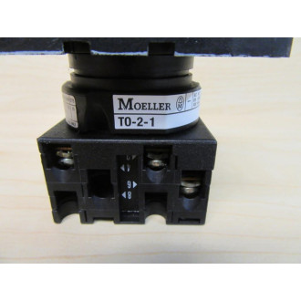 Cutler-Hammer Eaton Moeller T0-2-1 Rotary Switch Black - Used