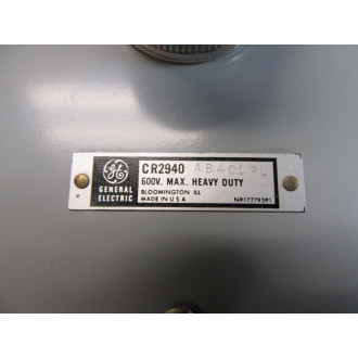 General Electric CR2940AB401PL Emergency Stop Switch - New No Box