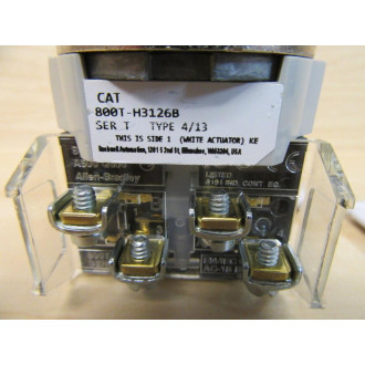 Allen Bradley 800T-H3126B Selector Switch - New No Box