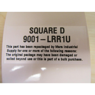 Square D 9001-LRR1U Push Button Switch