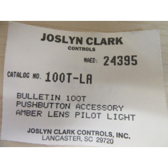 Joslyn Clark Sylvania 100T-LA Lens Cover