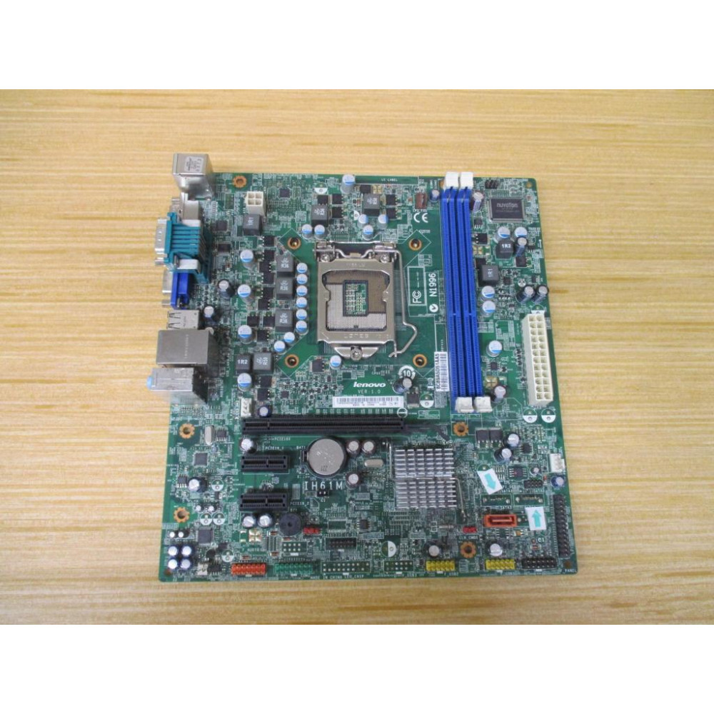 Lenovo IH61M ThinkCentre Mother Board Ver. 1.0, Damaged Connectors - Parts Only