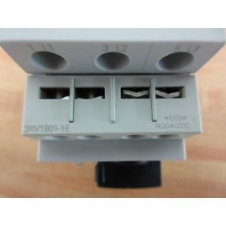 Siemens 3RV1021-1JA10 Sirius 7-10A Circuit Breaker 3RV10211JA10 With 3RV1901-1E - New No Box