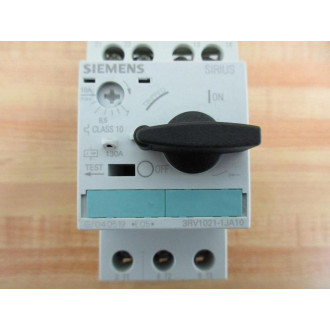 Siemens 3RV1021-1JA10 Sirius 7-10A Circuit Breaker 3RV10211JA10 With 3RV1901-1E - New No Box