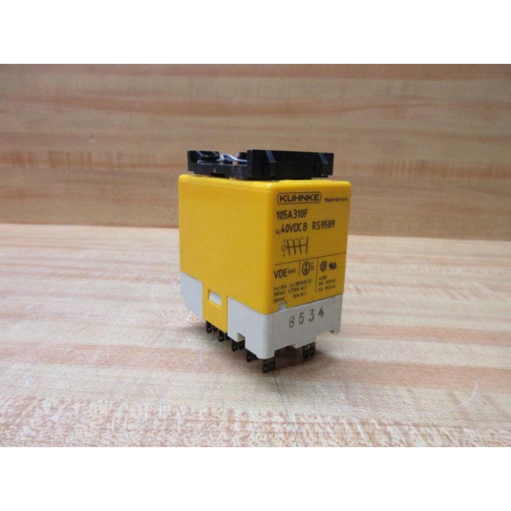 Kuhnke 105A310F-24VDC Relay 40VDCB - Used