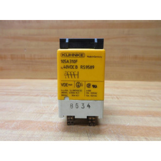 Kuhnke 105A310F-40VDCB Relay 40VDCB - Used