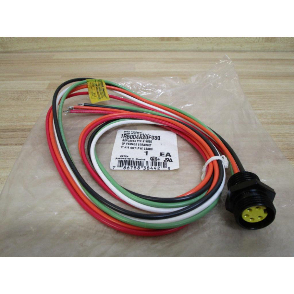 Woodhead 1R5004A20F030 Brad Harrison Connector Cable 5P Female