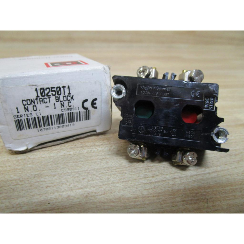 Cutler Hammer 10250T1 Contact Block 10250T91000T 2 N.O.