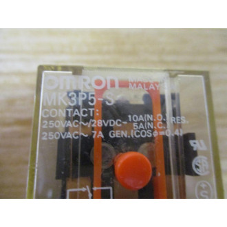 Omron MK3P5-S-110V AC Relay MK3P5-S-110VAC - New No Box