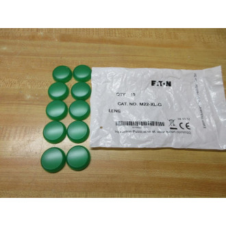 Eaton M22-XL-G Green Push Button Lens M22XLG