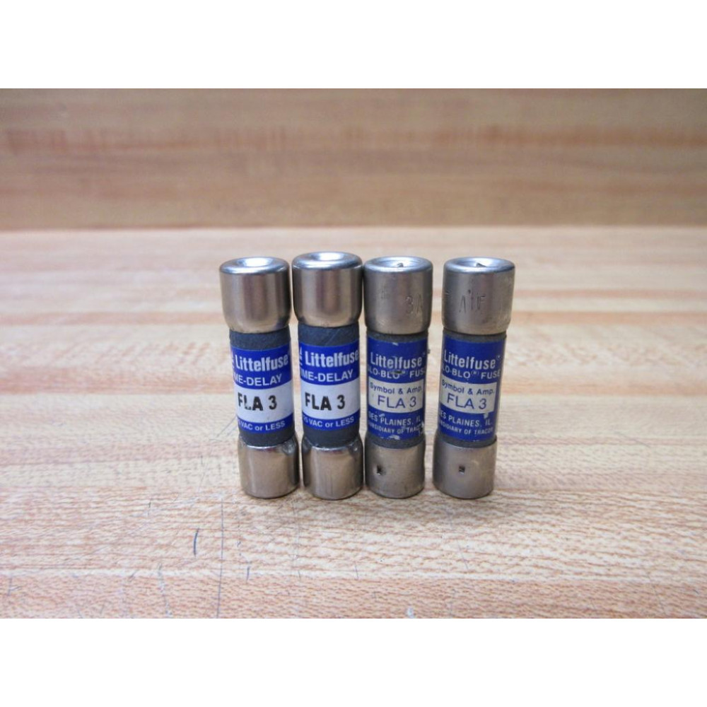 Littelfuse FLA-3 Fuse FLA3 (Pack of 4) - New No Box