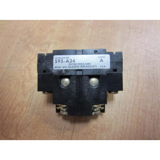 Allen Bradley 595-A34 Auxiliary Contact  595A34