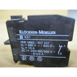 Klockner Moeller EK01 Contact EKO1 - New No Box