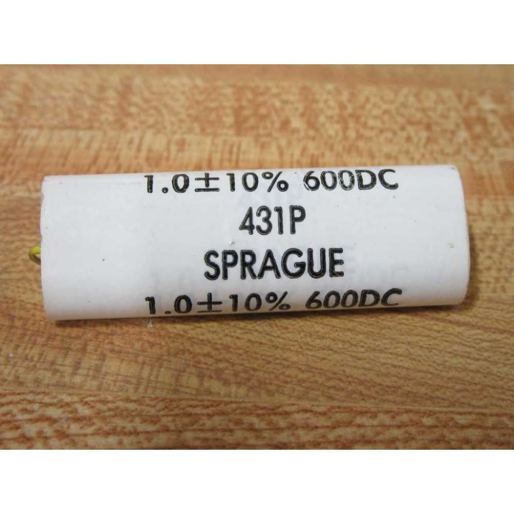 Sprague 431P Capacitor 1.0 ± 10% 600DC - New No Box
