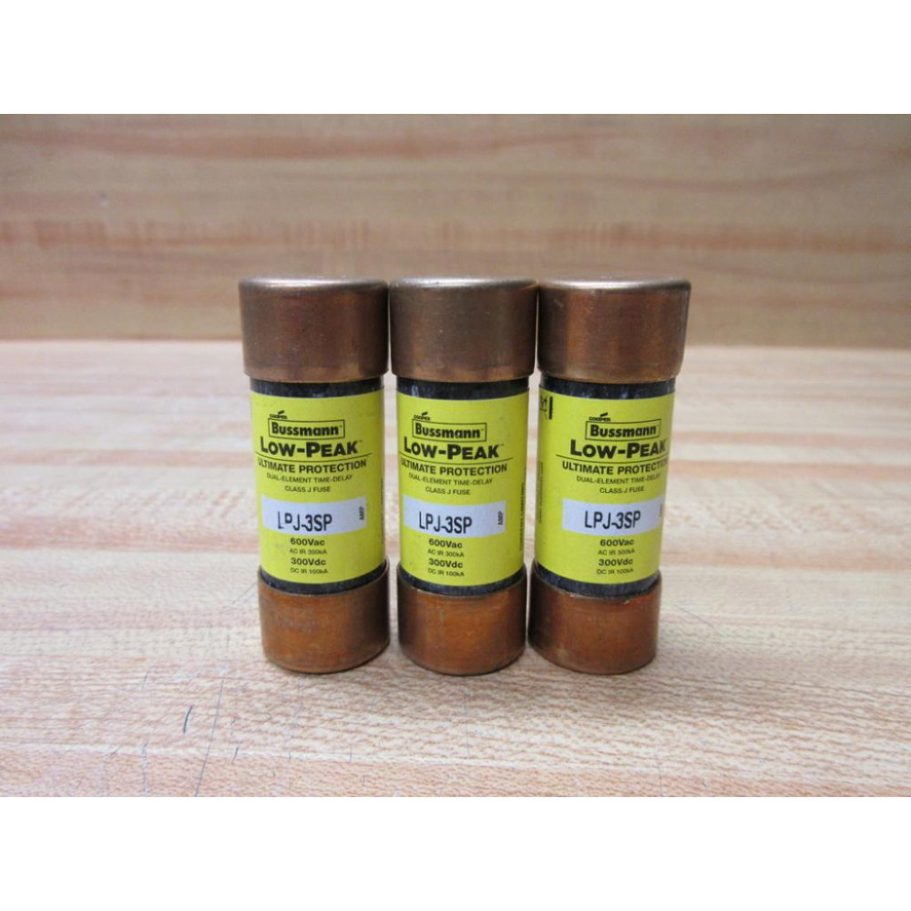 Buss LPJ-3SP Bussmann Fuse Cross Ref 4XF26 (Pack of 3) - Used