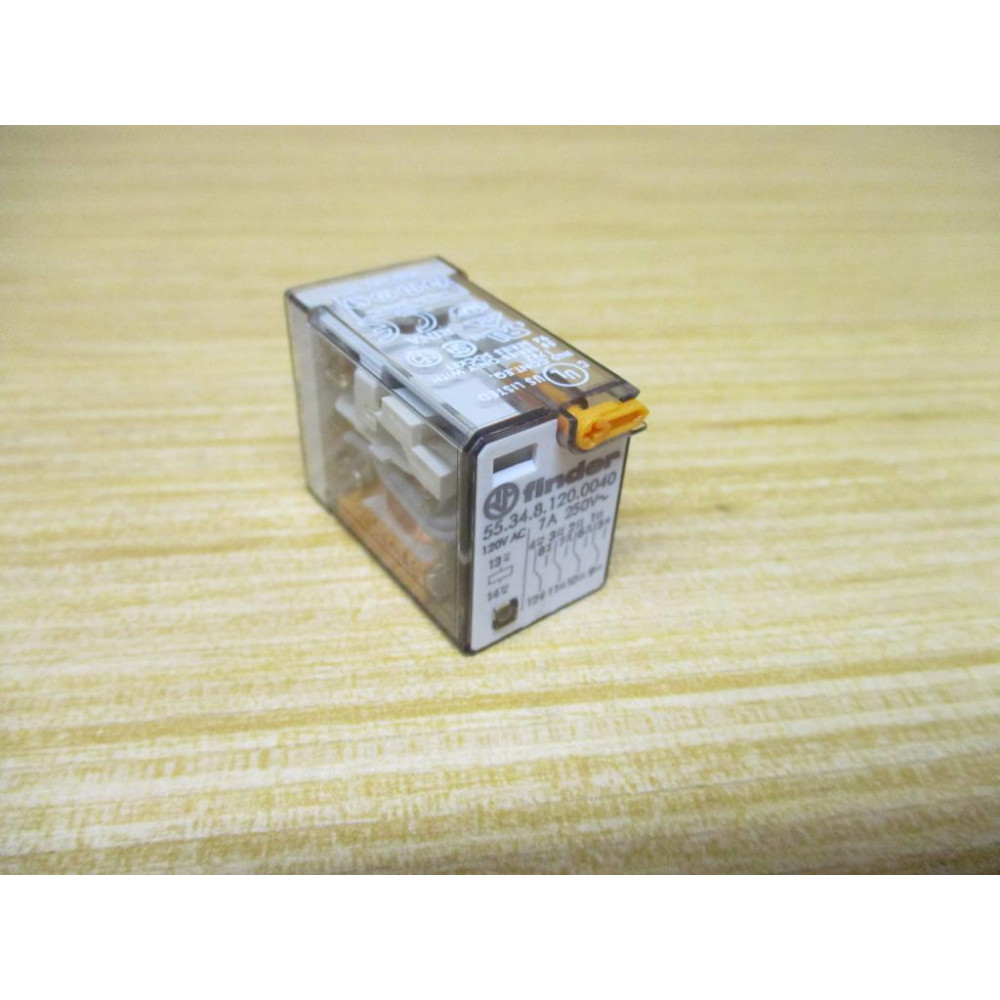 Finder 55.34.8.120.0040-120V AC Relay 55.34.8.120.0040-120VAC - New No Box