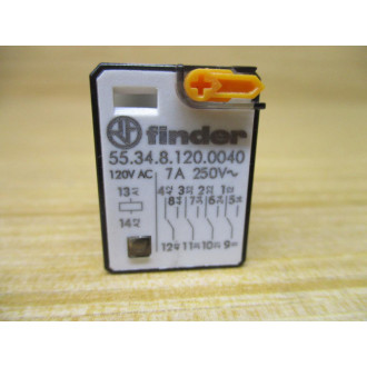 Finder 55.34.8.120.0040-120V AC Relay 55.34.8.120.0040-120VAC - New No Box